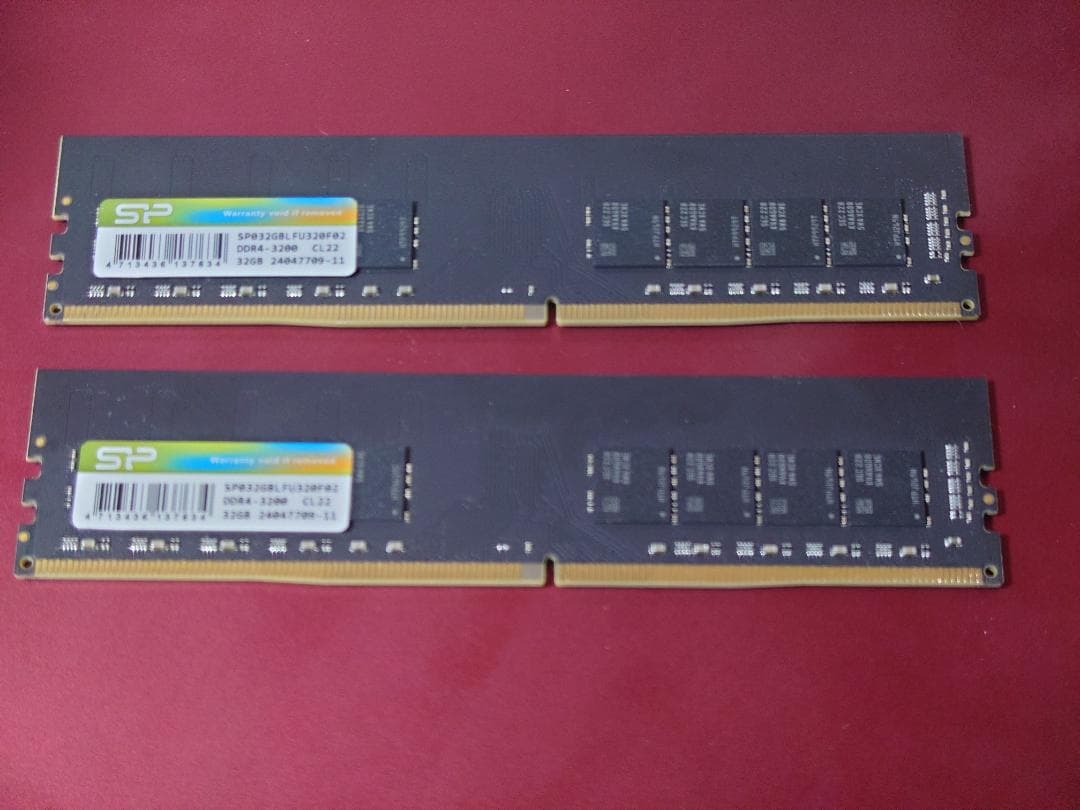 【中古】SP064GBLU320F22 DDR4 64GB動作確認済み 永久保証