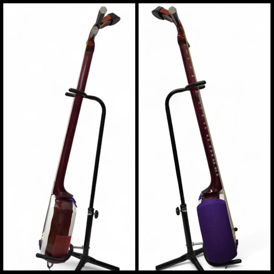 美品！日本和楽器製造 銀河印 にちわ印 津軽三味線 入門セット（合成皮・花梨材）