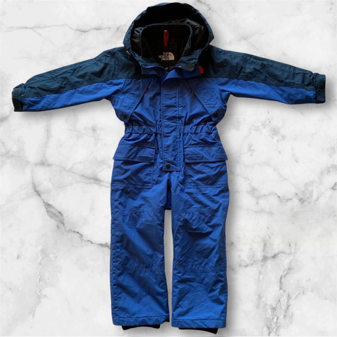 極美品✨THE NORTH FACE スキーウェア オールインワン　100ブルー