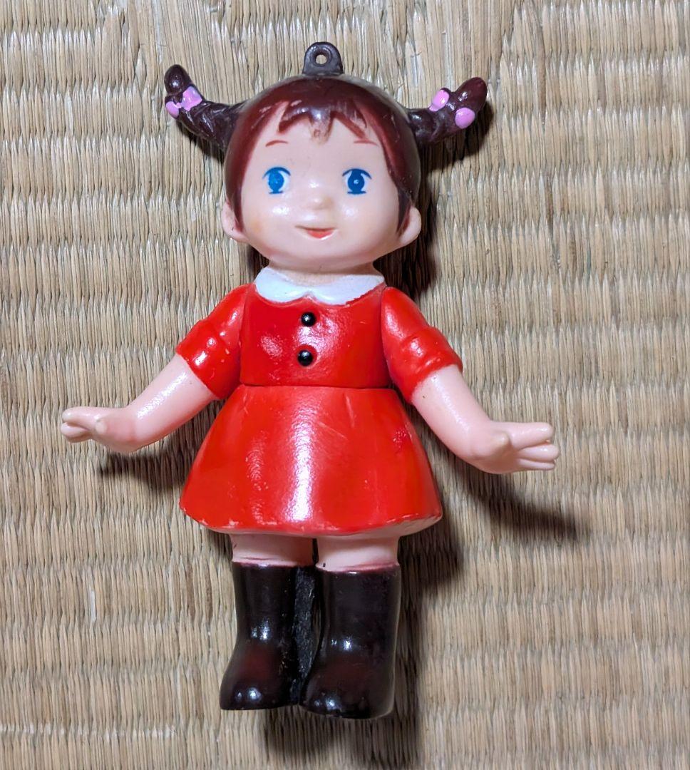 【希少】草原の少女ローラ　パトラ製　ソフビ　当時物　レトロ　ペンダント