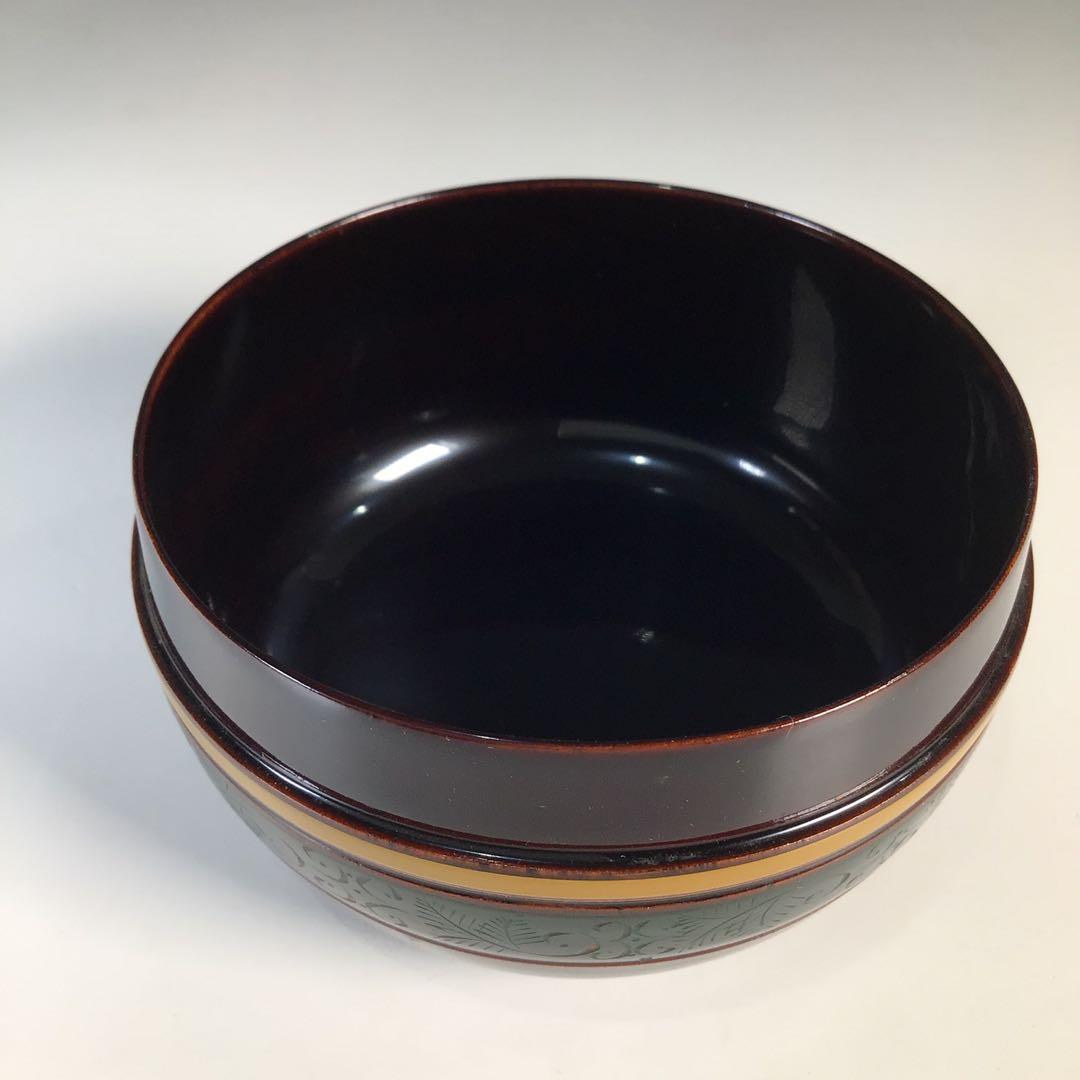 Ｍ７８４　棗　『和田瑾斎作』『独楽塗』『平棗』　共箱　茶道具