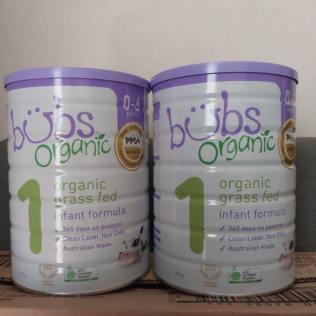 【2缶セット】bubs organic 粉ミルク1 0-6ヶ月用
