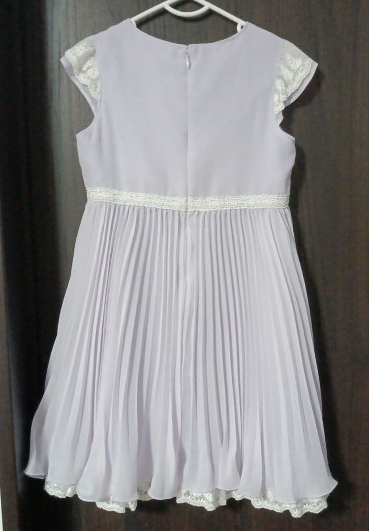 120 anyFAM 入学式 ボレロ ワンピース パープル 薄紫 ラベンダー