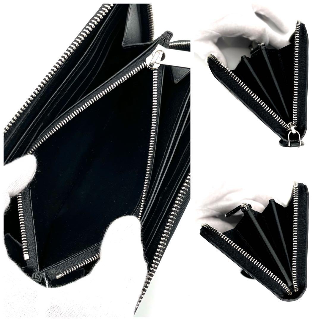 SSS級 ルイヴィトン ジッピーウォレット モノグラム マヒナ ブラック