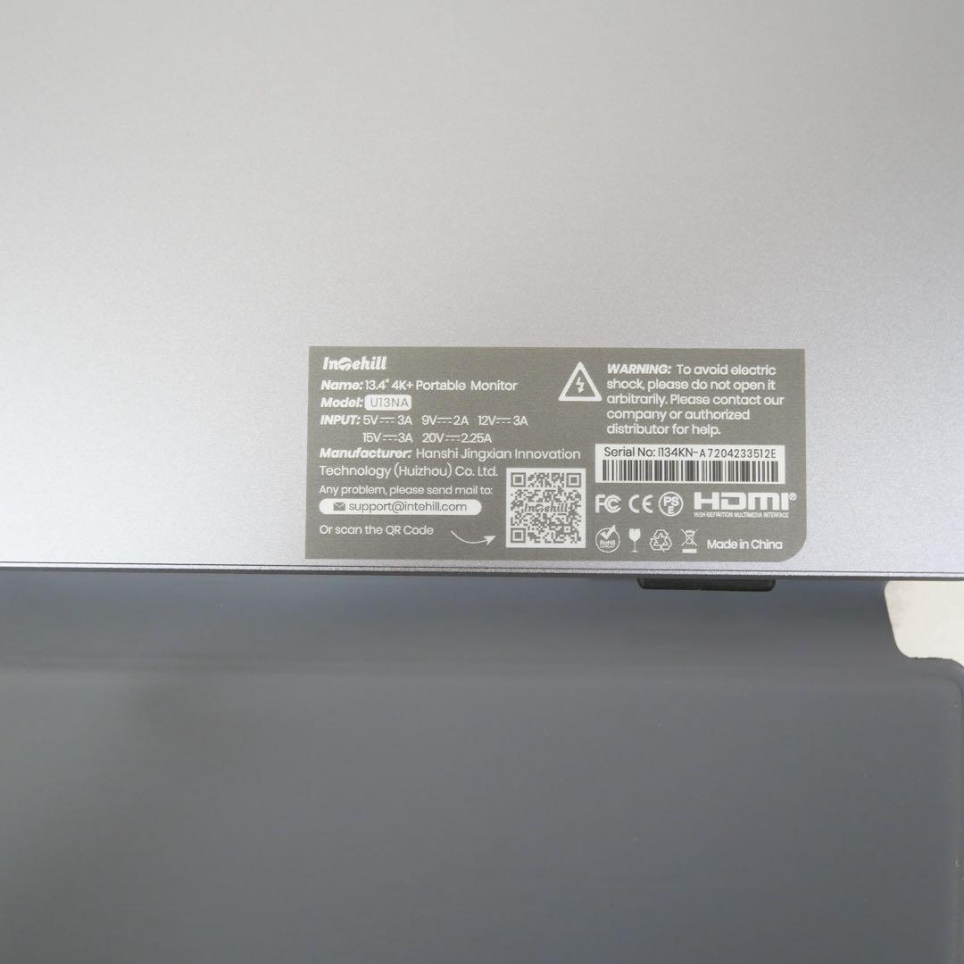 Intehill モバイルモニター 4k U13NA
