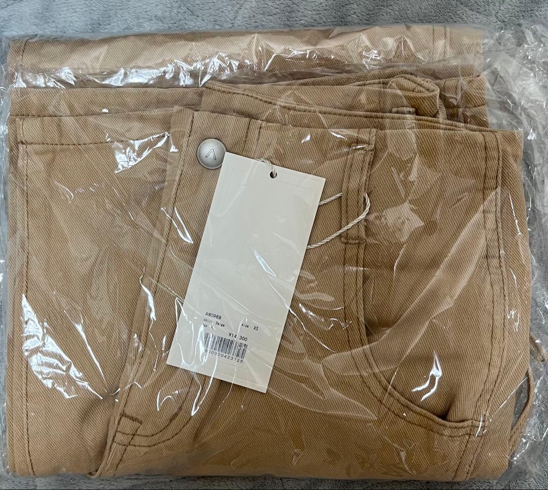 パンツ andmary Back ribbon cargo pants beige XS