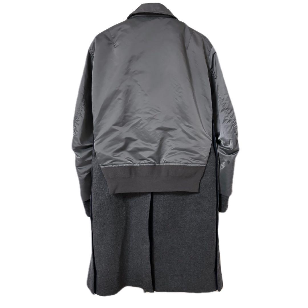 sacai　 22AW　Nylon Twill Mix Coat