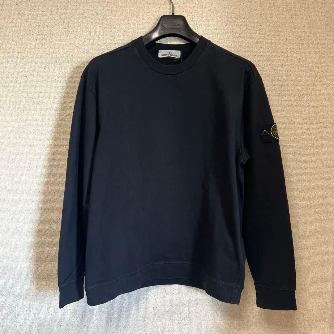 STONE  クルーネック スウェット 黒 Lサイズ