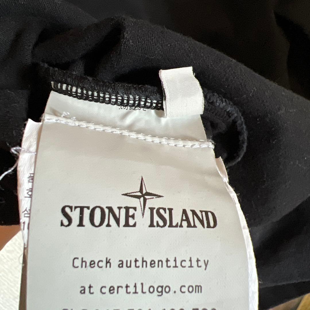 STONE  クルーネック スウェット 黒 Lサイズ