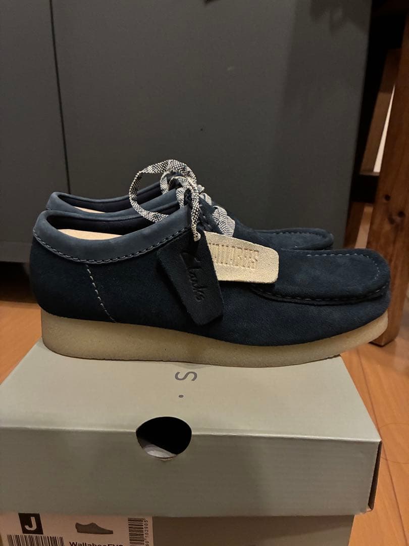 Clarks WallabeeEVO ネイビー スエード ワラビー UK6