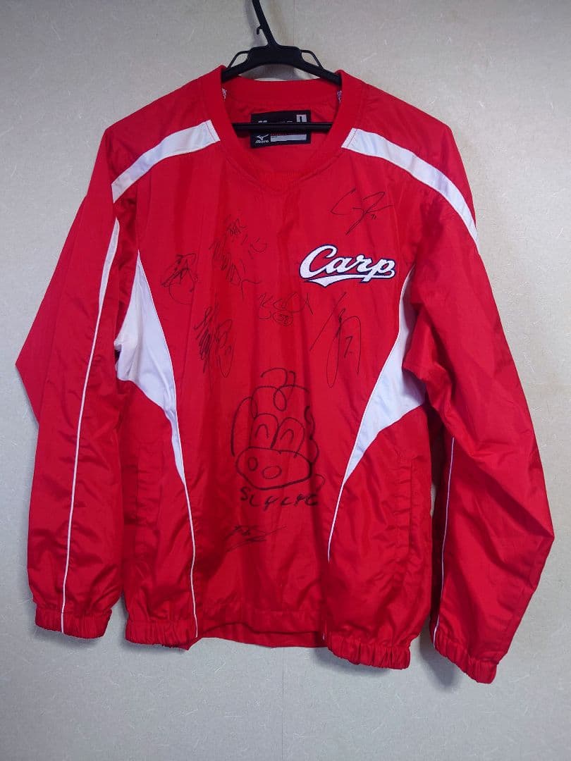 鈴木誠也 小園海斗 etc 直筆サイン入り カープ ウィンドブレーカー Lサイズ