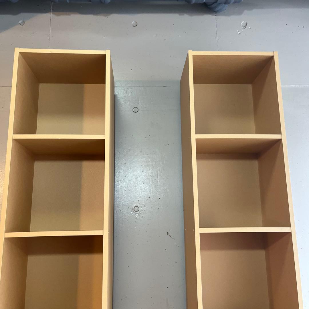 美品・廃盤希少★無印 パルプボードボックス・タテヨコＡ４サイズ・５段 ２個セット