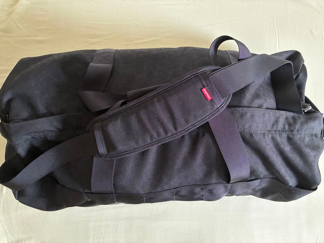 美品　Supreme　レオパード柄　ボストンバッグ　ボックスロゴ　黒 ブラック