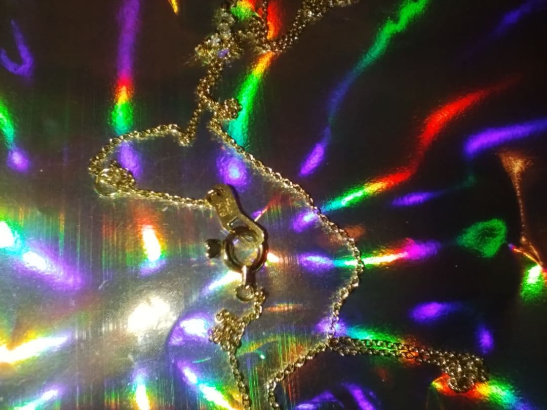 K18 スタージュエリー　横並び3ダイヤ ネックレス 0.03ct