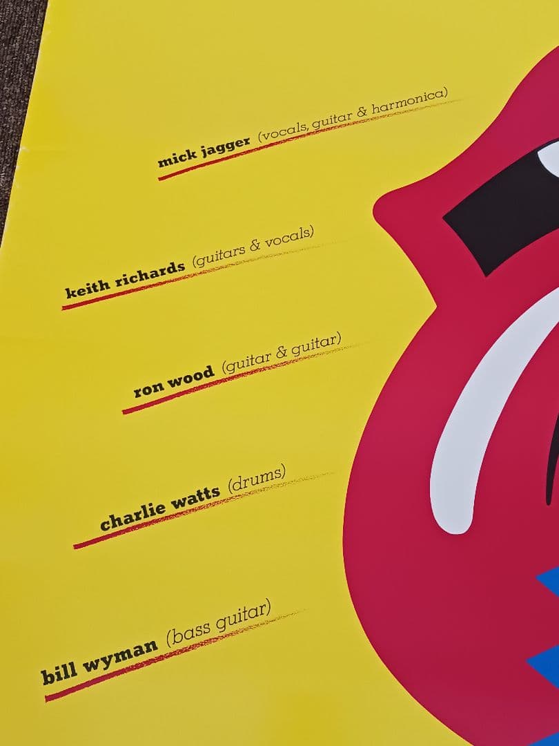 【ローリング・ストーンズ 】1990年ツアーポスター日本初公演使用済半券1枚