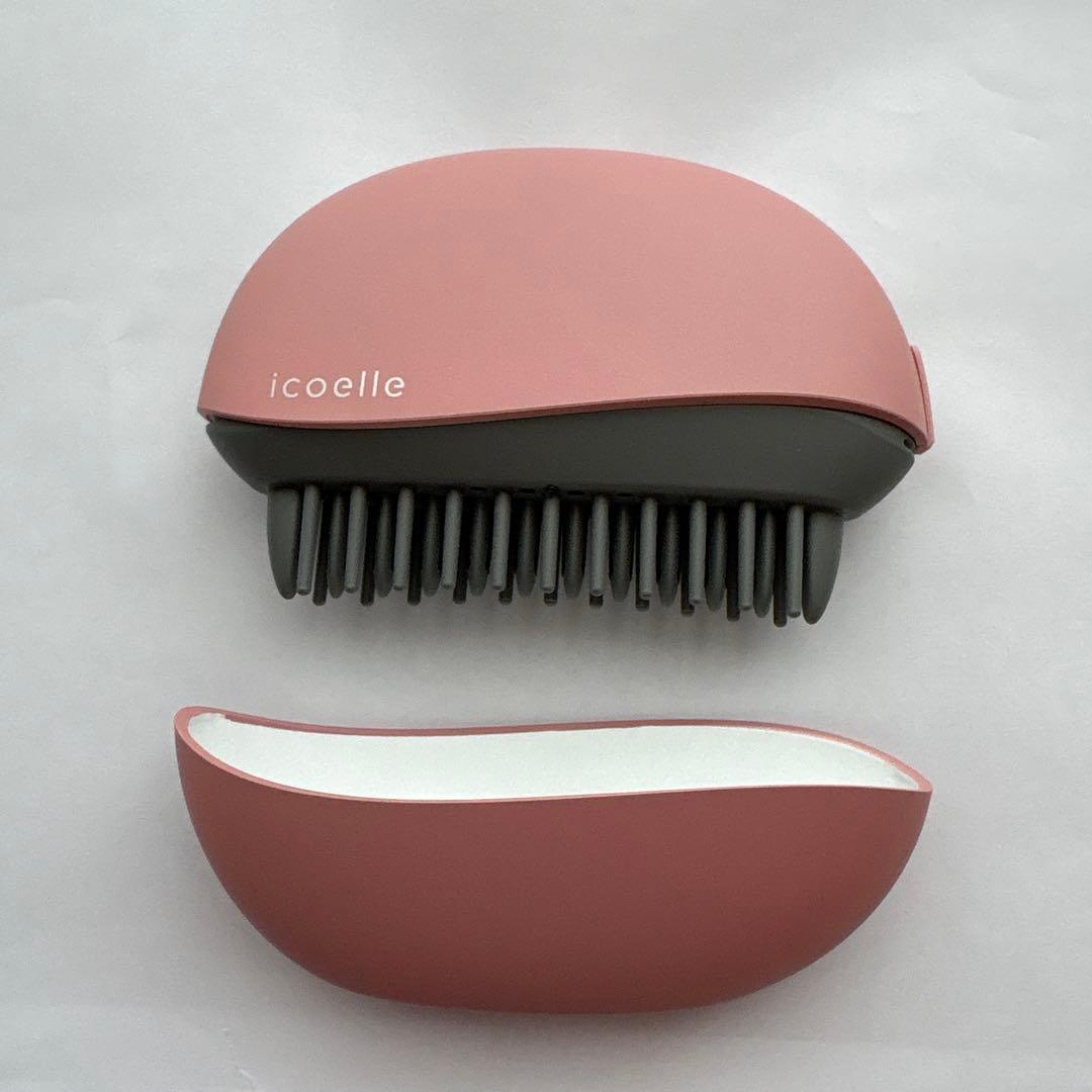 icoelle イオンコームアイロン　ピンク