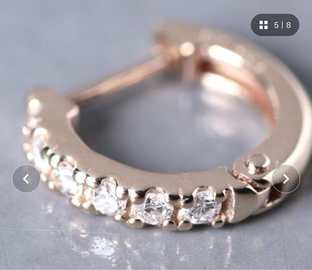 les bonbon ダイヤモンドピアス 片耳