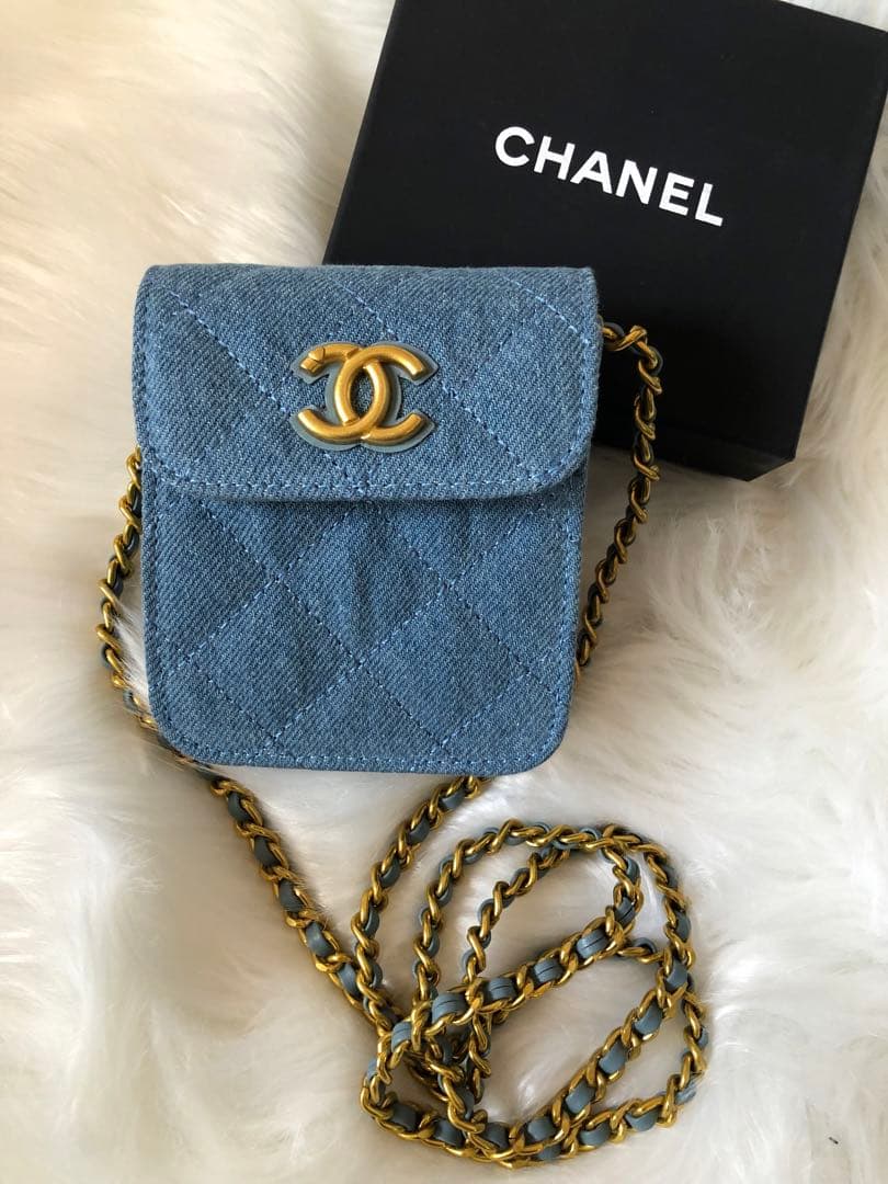 新品未使用　シャネル ノベルティ デニムミニショルダーバッグ