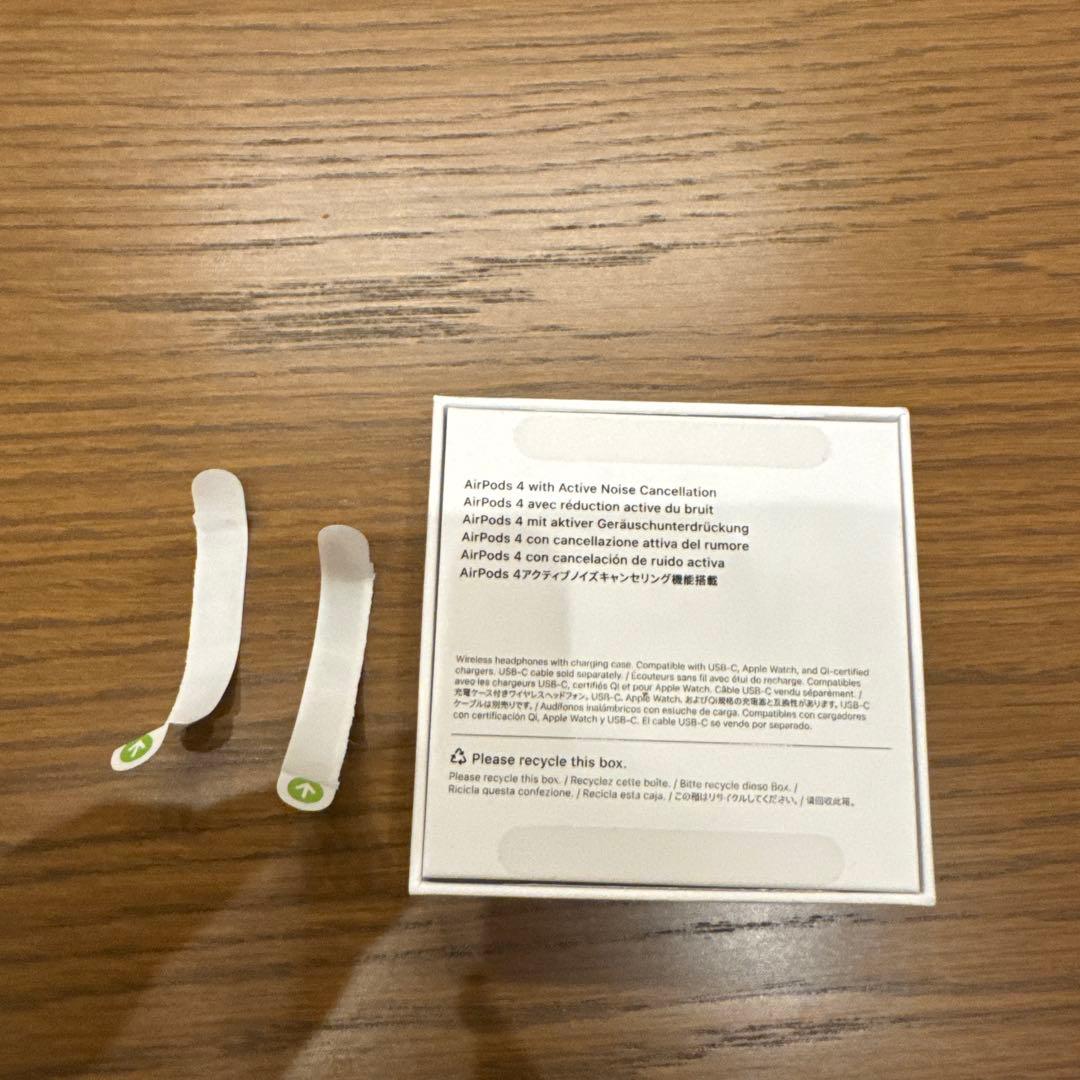 【新品未使用 】AirPods 4アクティブノイズキャンセリ ング搭載