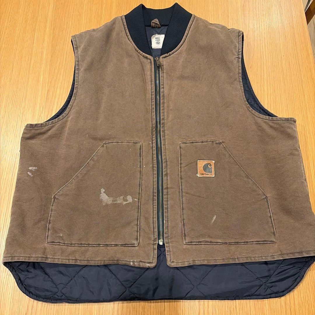 Carhartt カーハート ベスト ブラウン USA 星タグ