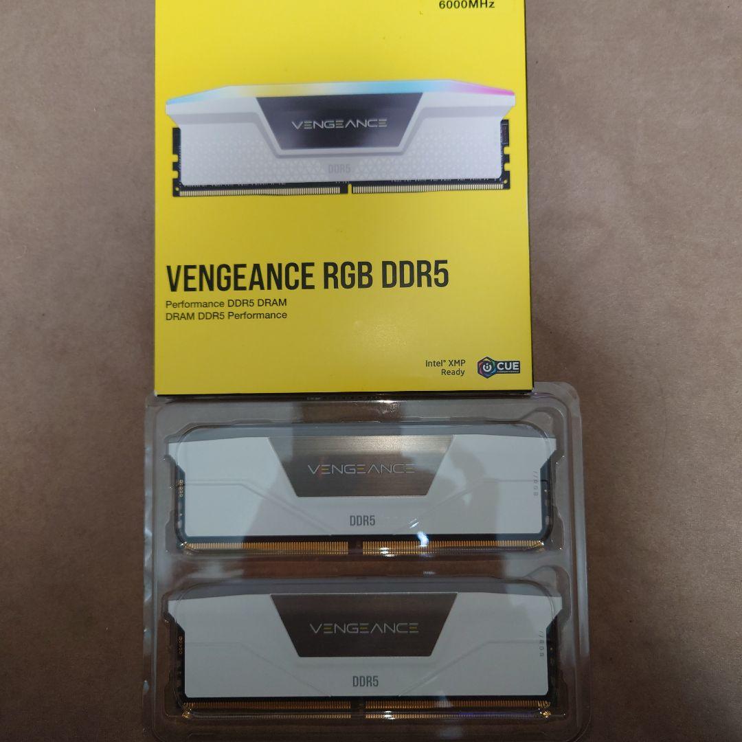 CORSAIR VENGEANCE RGB DDR5 6000MHz 2枚セット