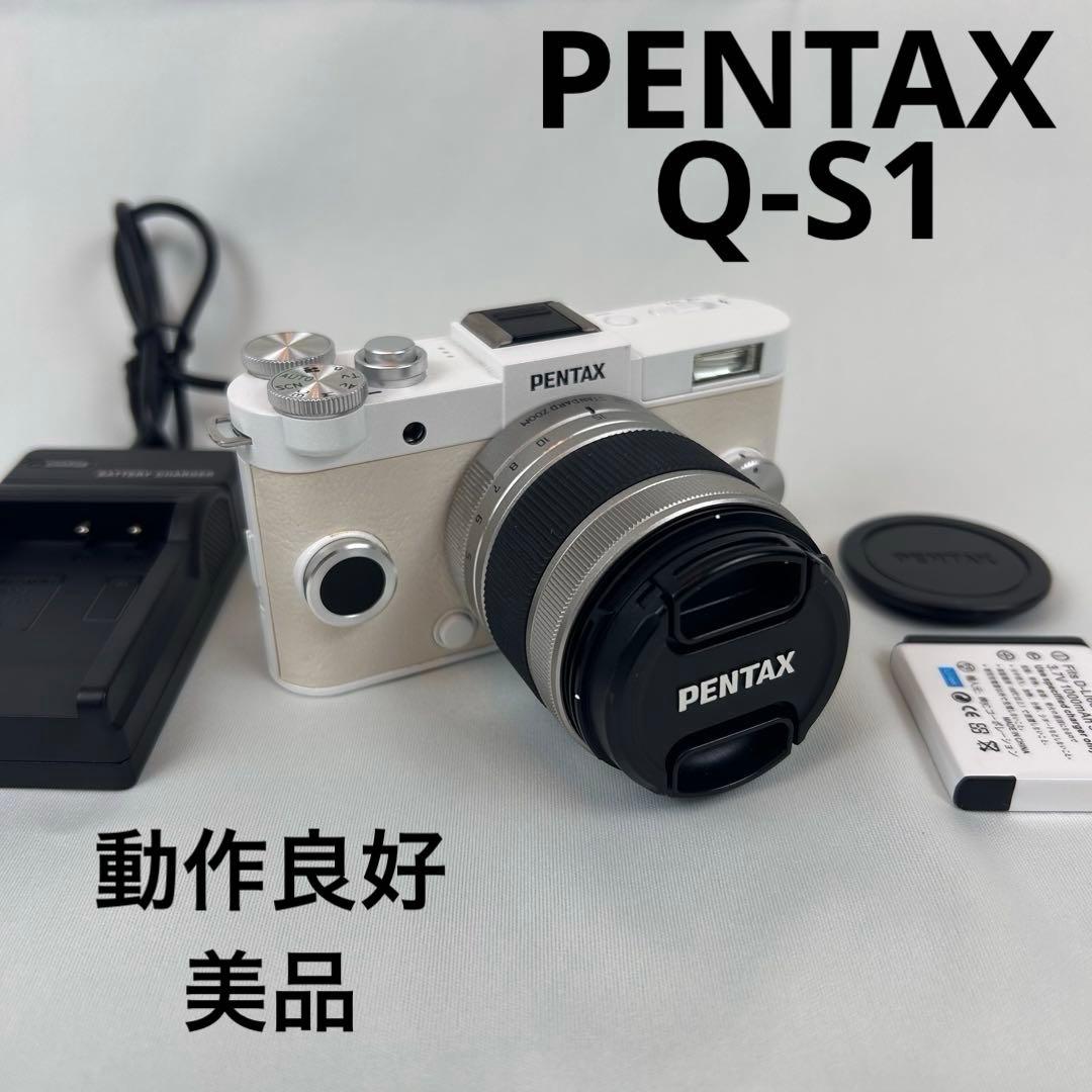 【美品】PENTAX ペンタックス Q-S1 ホワイト ミラーレス一眼