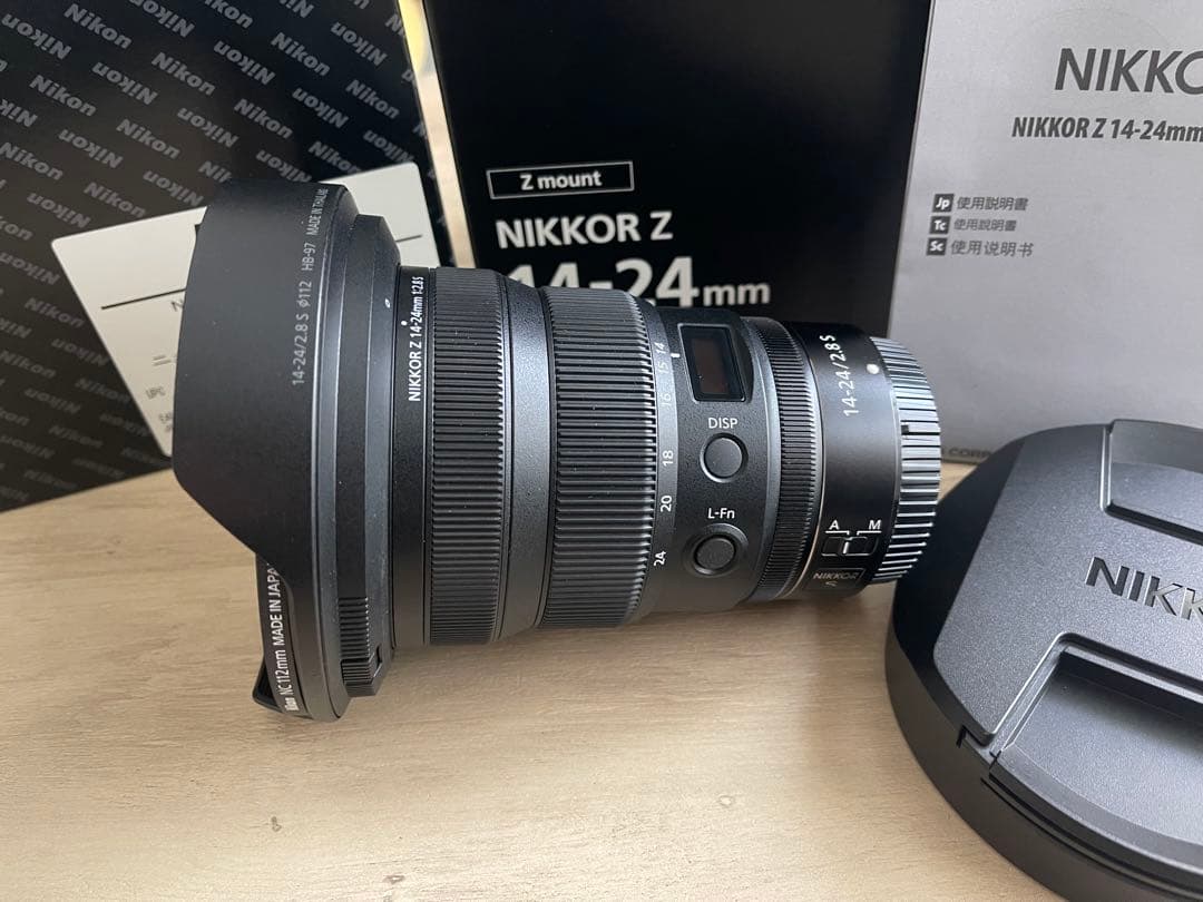 Nikon Z 14-24mm f/2.8 S 別売り112mmフィルター付き