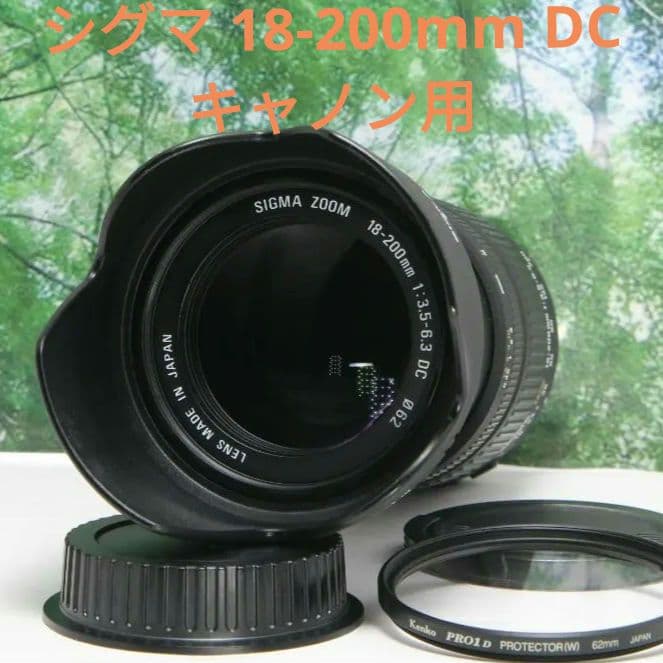 ❤近くから遠くまでこれ１本☆シグマ 18-200mm DC キャノン用❤