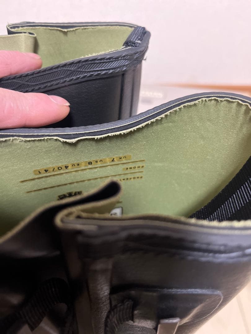 HUNTER レインブーツバルモラル　ネオプレーン　UK7 ブラック　希少モデル