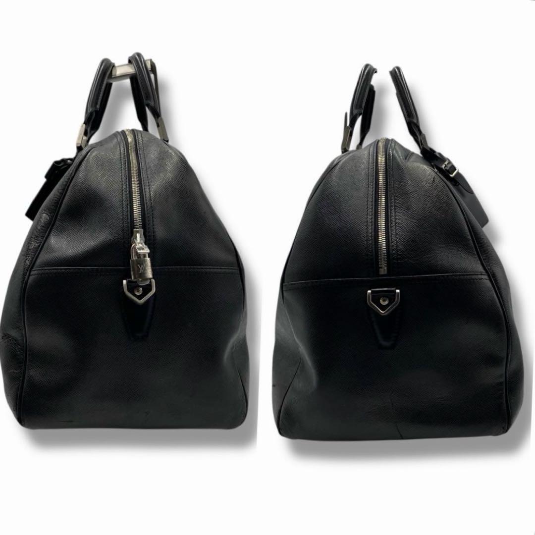 良品 ルイヴィトン タイガ レザー ボストン バッグ レディース キーポル55