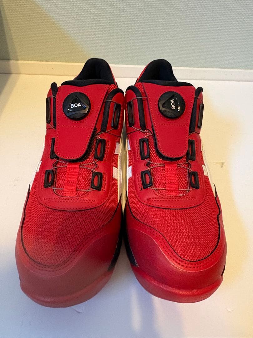 BOAダイヤル 安全靴 レッド 作業靴 メンズ 26.0cm