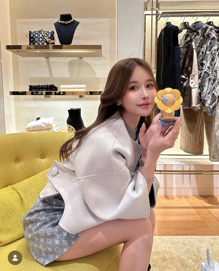 【あみさん着用】LOUISVUITTONルイヴィトンモノグラムウールスカート