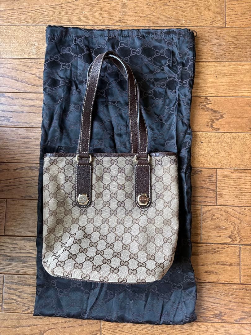 GUCCI トートバッグ ベージュ ブラウン