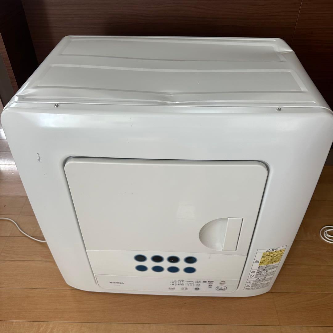 東芝 衣類乾燥機 ED-458 4.5kg ピュアホワイト 2023年製