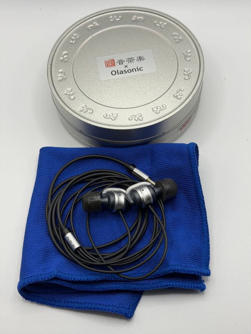 音茶楽×Olasonic Flat4-涛（NAMI） TH-F4N 有線イヤホン