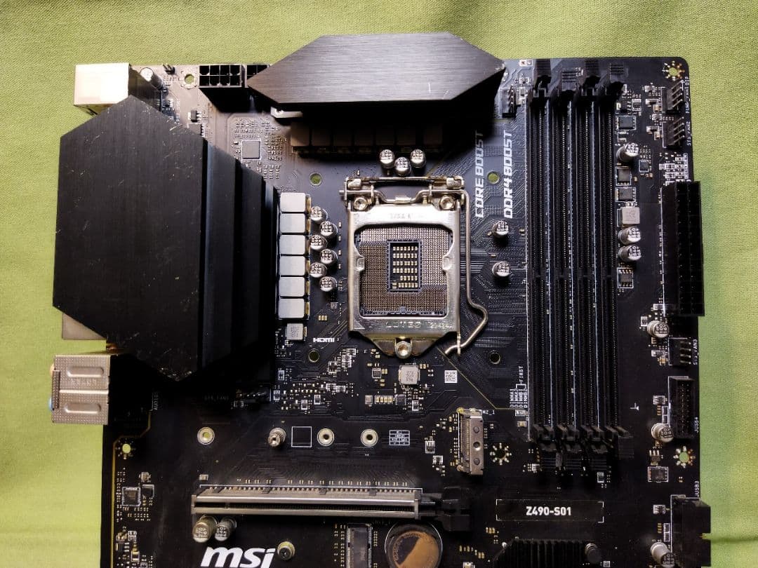 MSI Z490-S01 LGA1200 マザーボード intel 第10世代