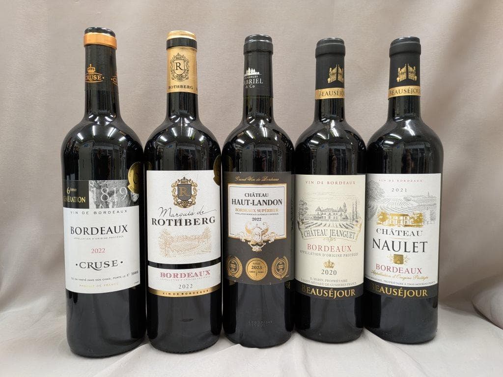 オーメドック1本,メドック2本含むボルドー金賞AO　赤 12本セット