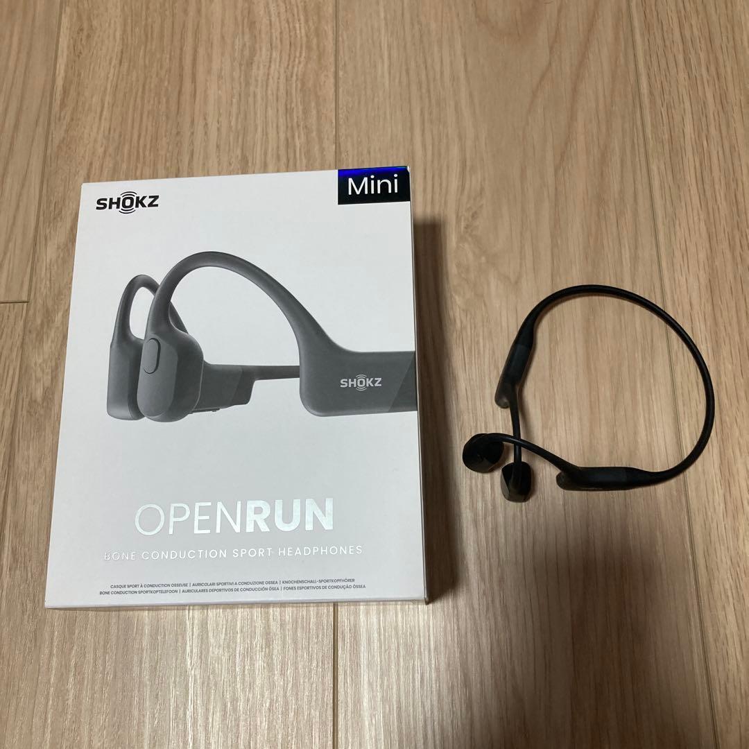 【匿名配送】SHOKZ OPENRUN MINI 骨伝導イヤホン ブラック