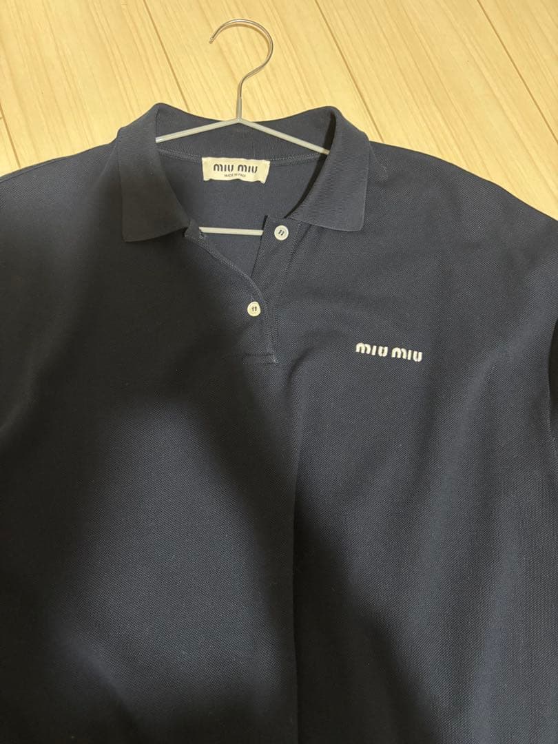 る*む様 miumiu コットンピケ　ポロシャツ