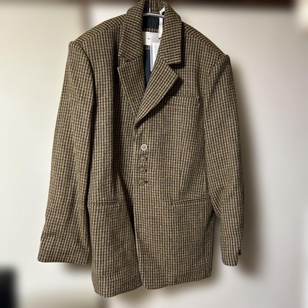 新品タグ付き todayful Wool100% Check Jacket