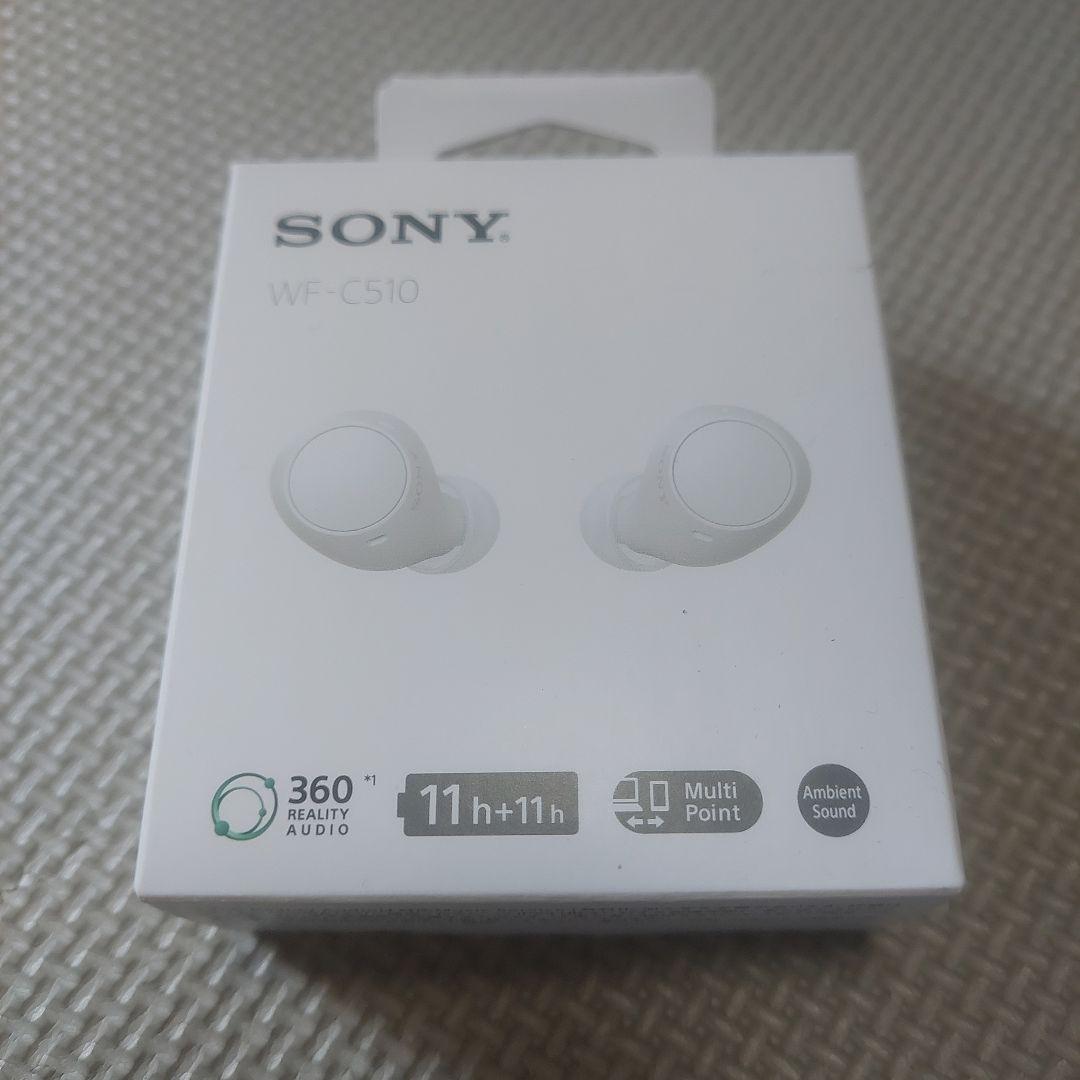 【新品未使用】SONY ソニー ワイヤレス イヤホン WF-C510 白
