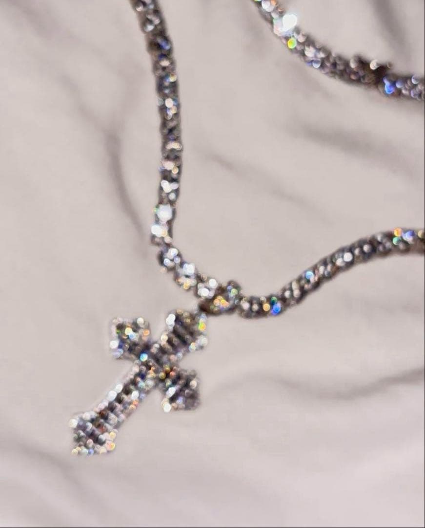 Baby Trax モアサナイトネックレス 5mm 46cm