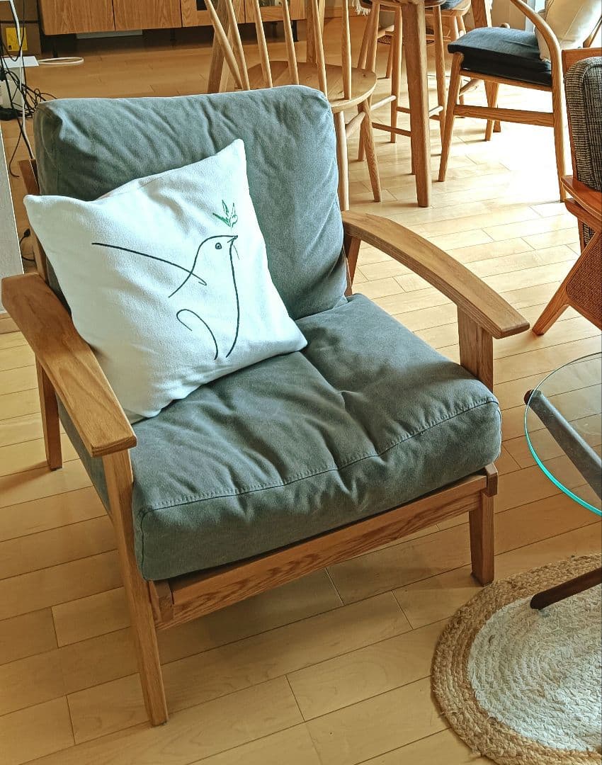 【アーバンリサーチドアーズ】ソファ 1P オーク無垢材