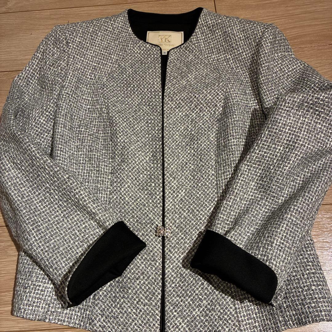 ユキコキミジマ　ノーカラーフォーマルジャケット 11号