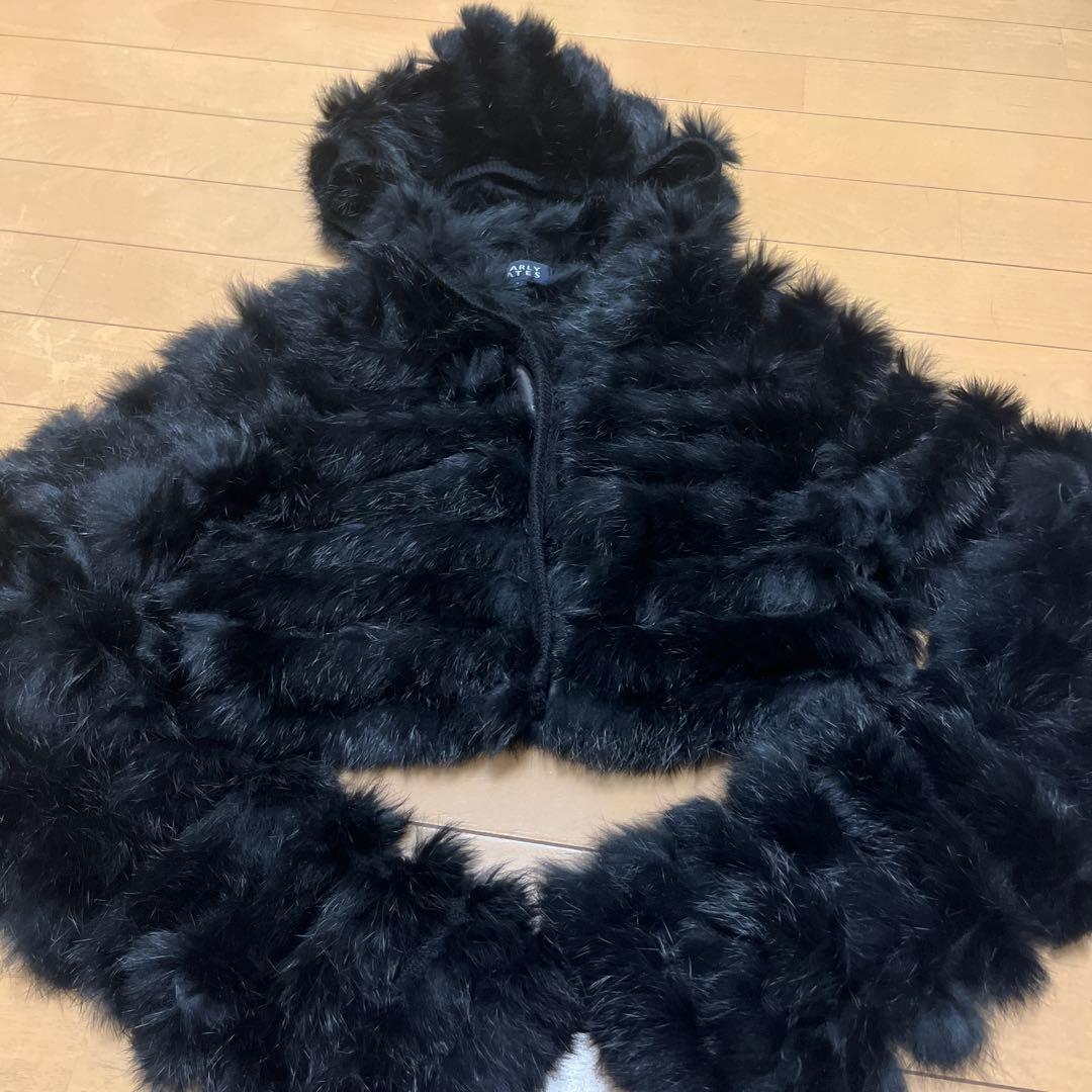 【希少品】パーリーゲイツ　ラビットファー　ショート丈ボレロ　サイズ1