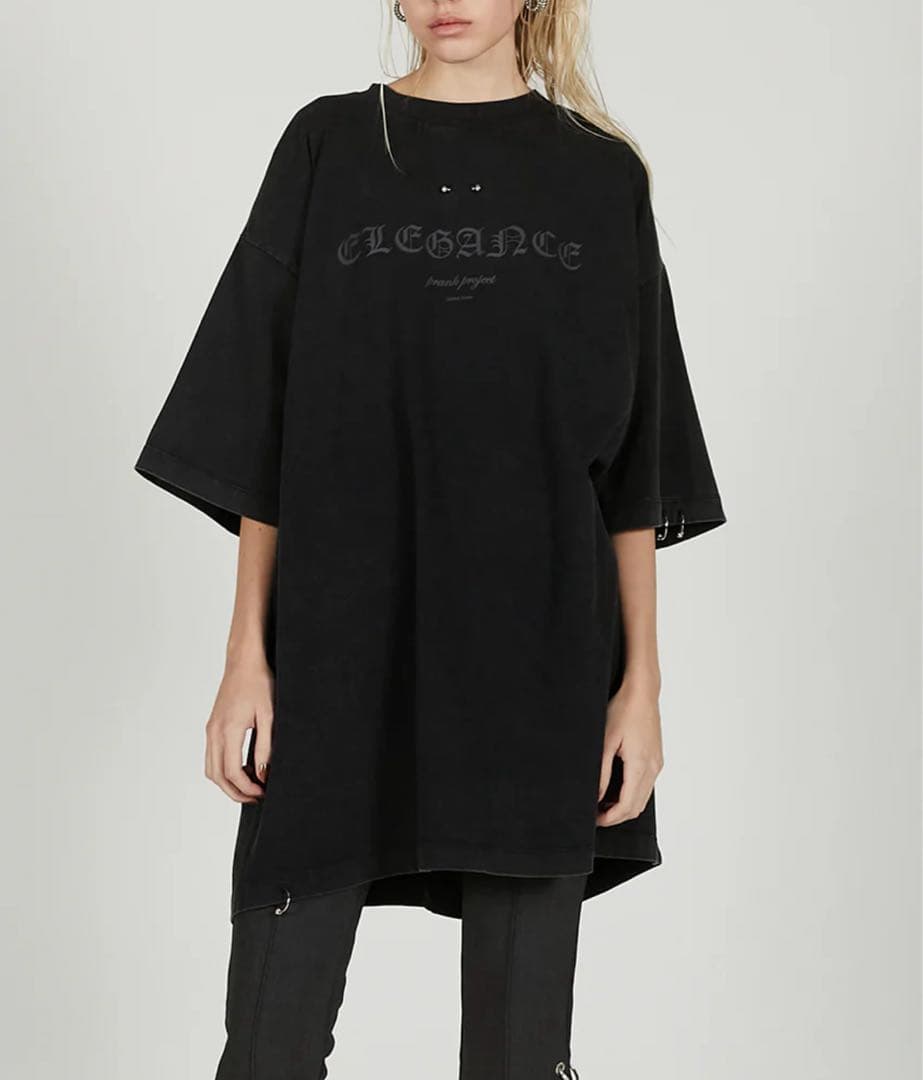 PRANK PROJECT ダークグレー オーバーサイズTシャツ