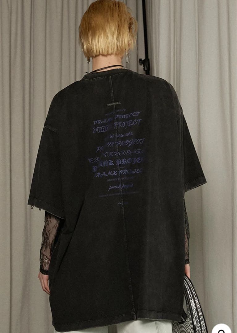 PRANK PROJECT ダークグレー オーバーサイズTシャツ