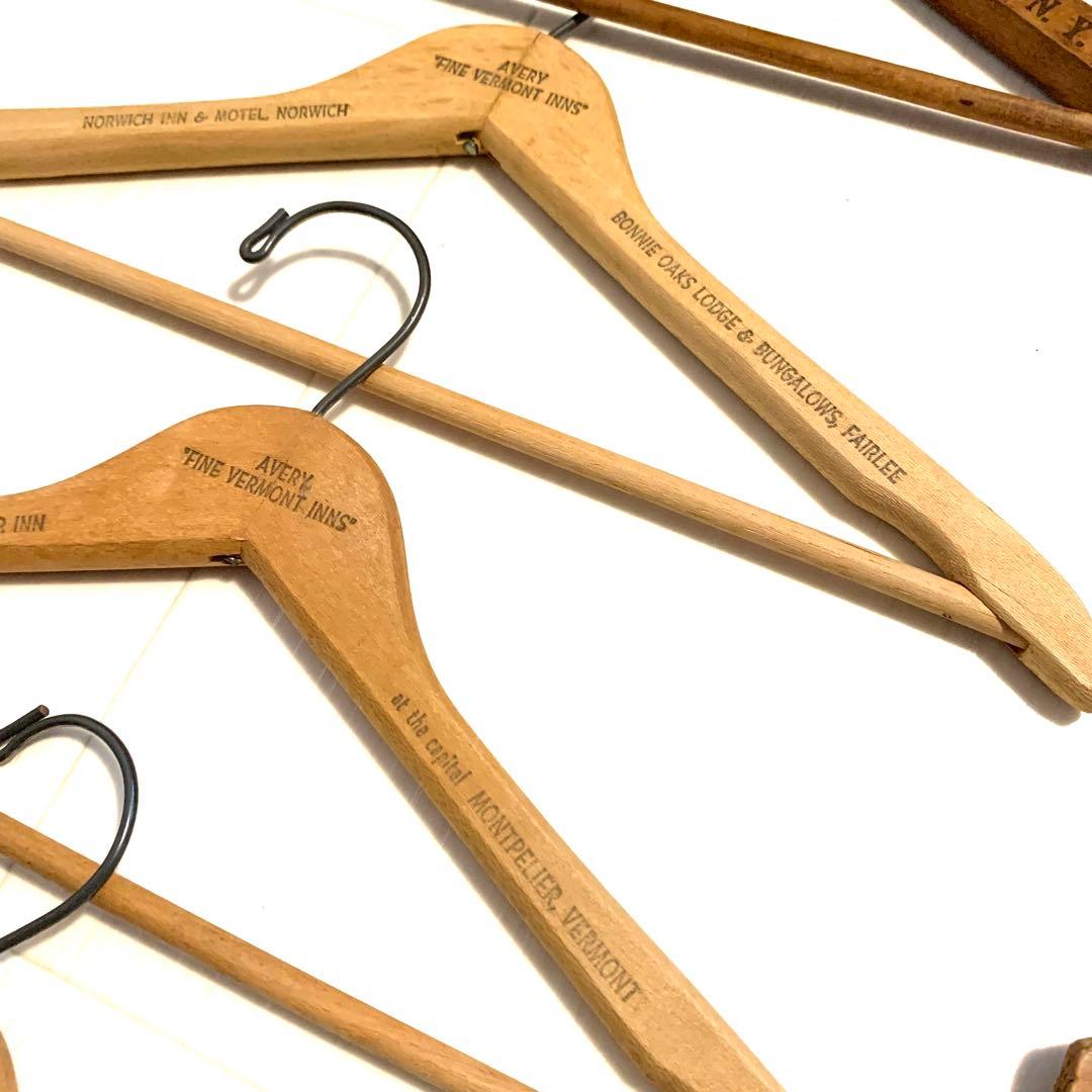 ヴィンテージ U.S.A.木製ウッドハンガー15本セット wood hanger