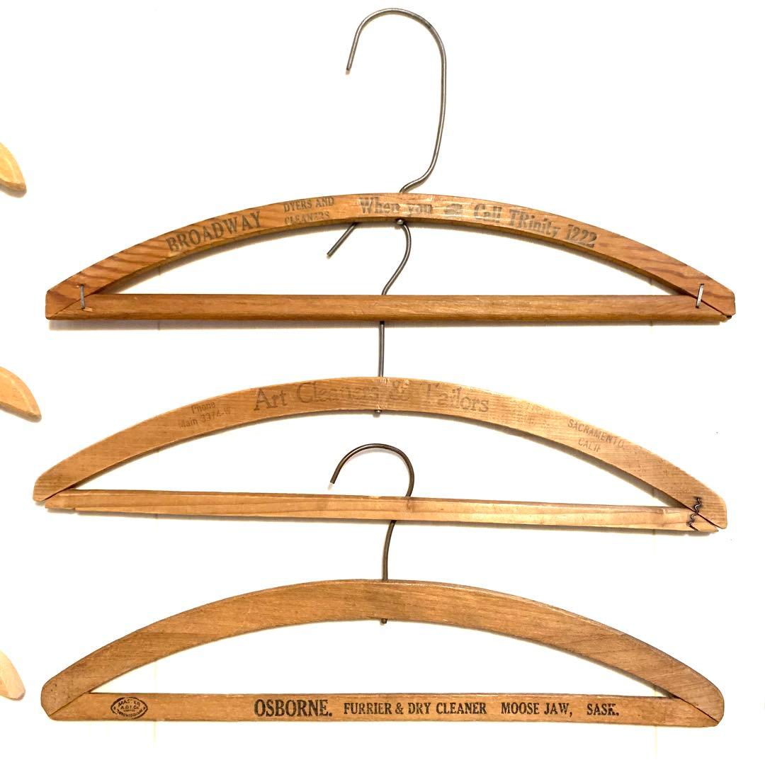ヴィンテージ U.S.A.木製ウッドハンガー15本セット wood hanger