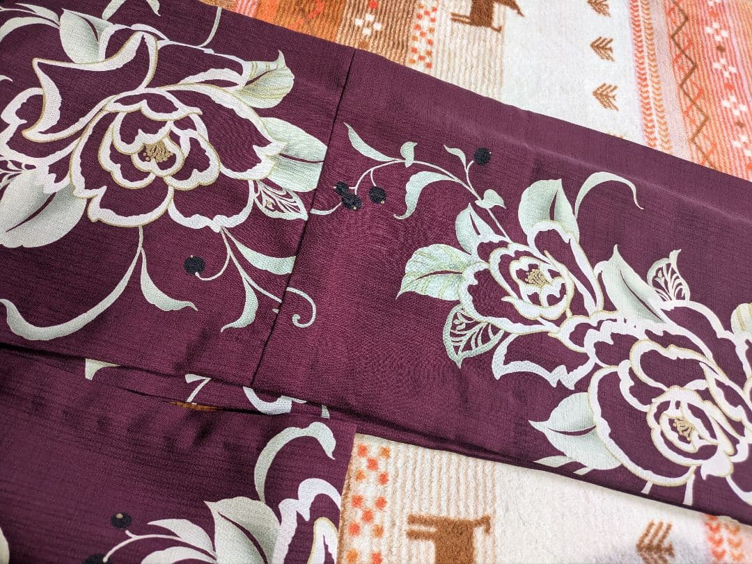 NICOLE 浴衣 ワインレッド